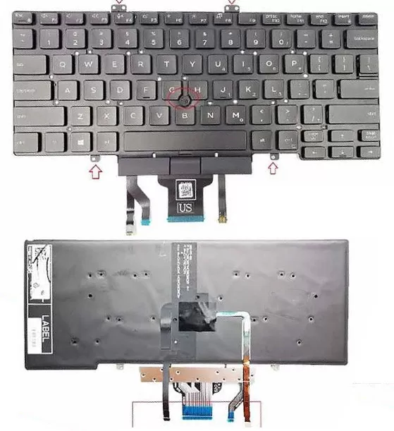 Dell Latitude 5400 P98G 5401 5402 5410 5411 Laptop Keyboard