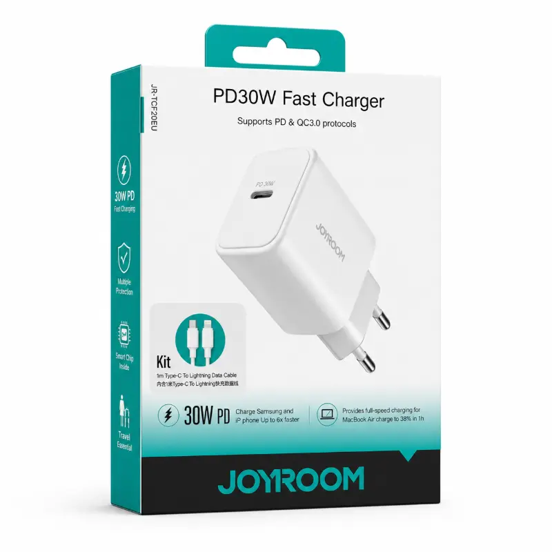 شاحن جيروم اصلي JR-TCF24EU 30W
