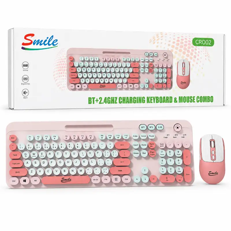 SMILE-CRO02-BT-2.4G-WIRELESS-KEYBOARD-MOUSE-COMBO