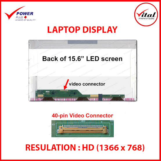 شاشة لاب توب 15.6 بوصة LED 40 بن