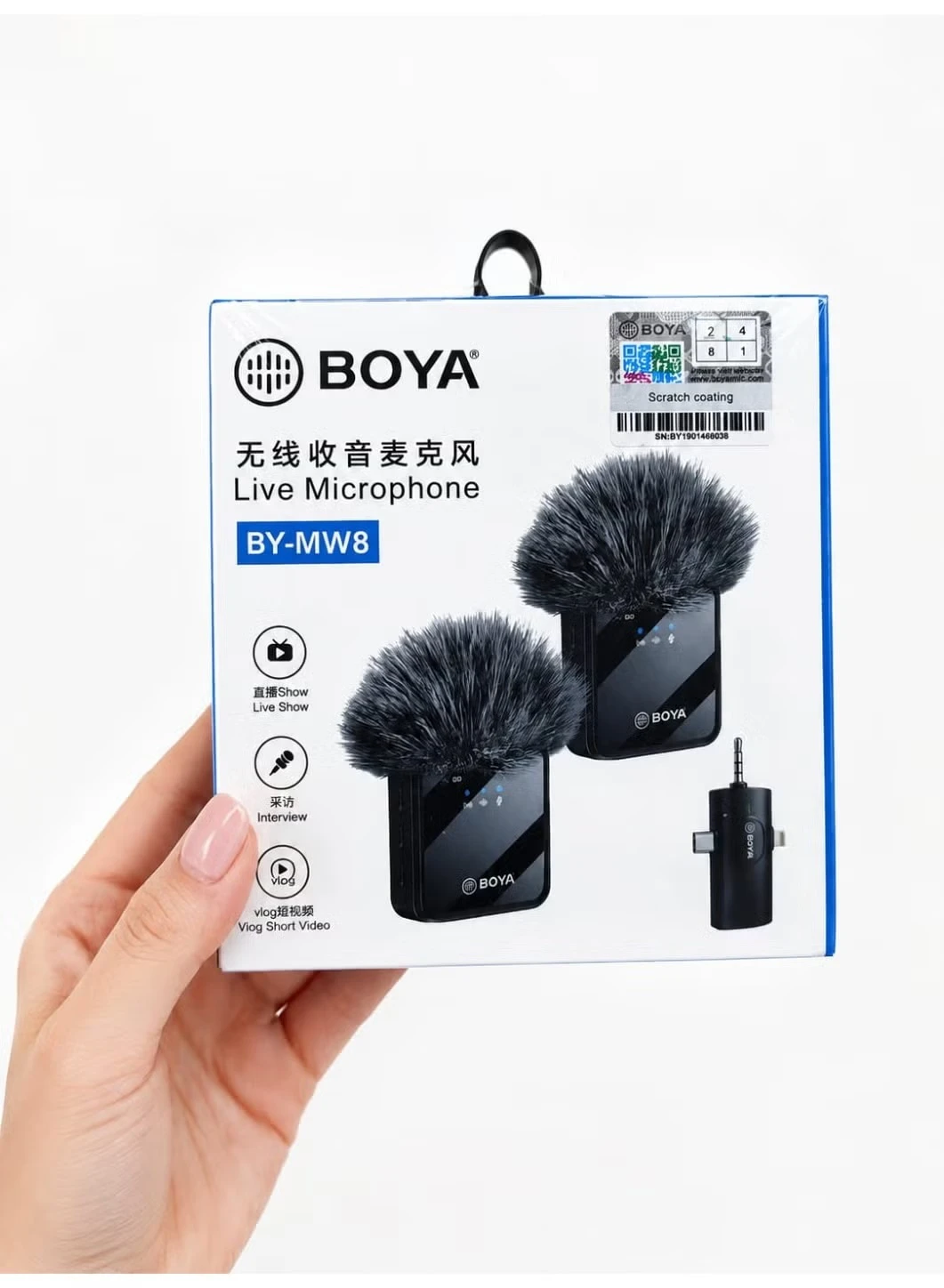 مايك بويا لاسلكي BOYA BY-MW8 للتسجيل وصناع المحتوى - تجميعة صوت احترافية
